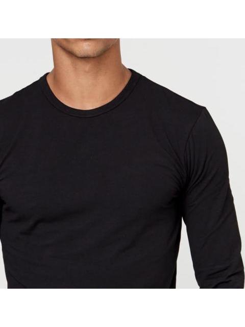 PLAYERA MANGA LARGA NEGRO NEXT CO - Imagen 3