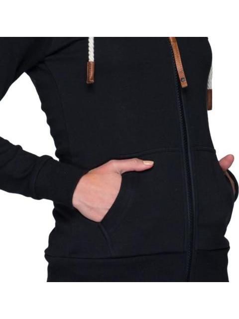 SUDADERA BASICA NEGRO HOLLY LAND - Imagen 4