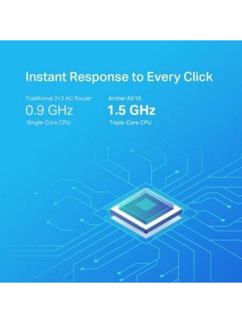 ROUTER TP-LINK GIGABUIT ETHERNET DE BANDA DUAL AX1500 ARCHER AX10 PARA GAMING INALAMBRICO 1500 MBIT-S 5X RJ-45 2.4-5GHZ CON 4 ANTENAS EXTERNA - Imagen 4