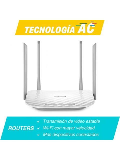 ROUTER TP-LINK FAST ETHERNET DE BANDA DUAL ARCHER C50 INALAMBRICO 867MBIT-S 5X RJ-45 2.4-5GHZ CON 4 ANTENAS EXTERNAS DE 5DBI - Imagen 2
