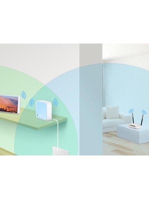 ROUTER TP-LINK WISP NANO FAST ETHERNET TL-WR802N INALAMBRICO 300MBIT-S 1X RJ-45 2.4GHZ CON 2 ANTENAS INTERNAS - Imagen 2