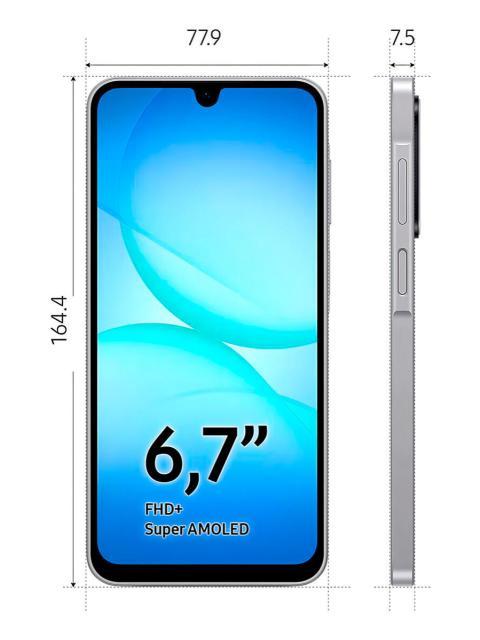 SAMSUNG A17 4GB RAM 128GB 4G FULL HD 50MPX AMOLED GRIS DIMM - Imagen 4
