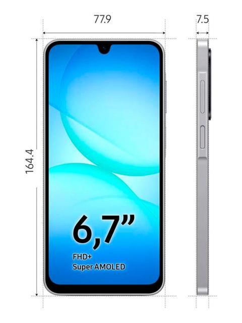SAMSUNG A17 4GB RAM 128GB 4G FULL HD 50MPX AMOLED NEGRO DIMM - Imagen 4