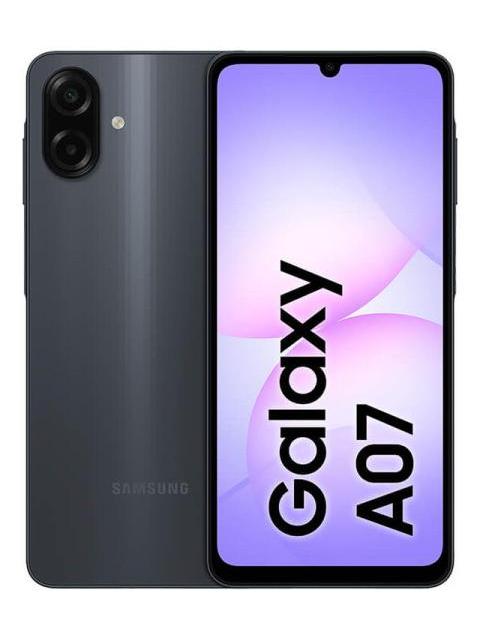 SAMSUNG GALAXY A07 128 GB TELEFONO CELULAR DE 4 GB CAMARA DE 50 MP PANTALLA 6.7 PROTECCION IP54 PROCESADOR DE 6 NM NEGRO