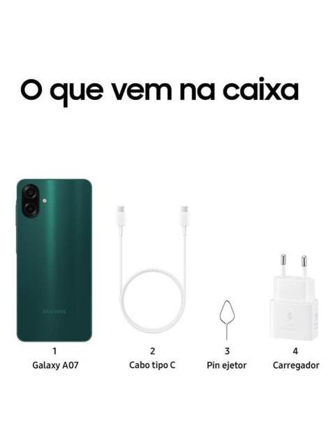 SAMSUNG GALAXY A07 128 GB TELEFONO CELULAR DE 4 GB CAMARA DE 50 MP PANTALLA 6.7 PROTECCION IP54 PROCESADOR DE 6 NM VERDE - Imagen 8
