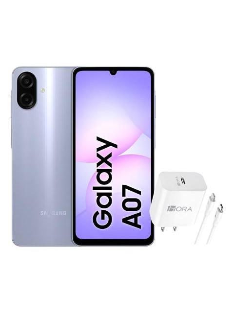 SAMSUNG GALAXY A07 DUAL 64GB 4RAM VIOLET + ADAPTADOR GENERIC VIOLETA
