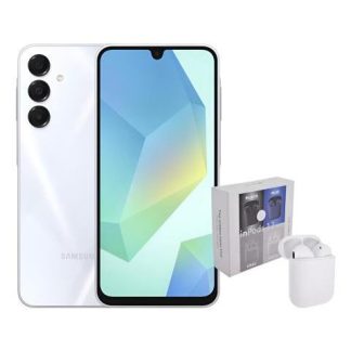 SAMSUNG GALAXY A16 DUAL 128GB 4RAM GREY + AIRPODS GENERICOS GRIS