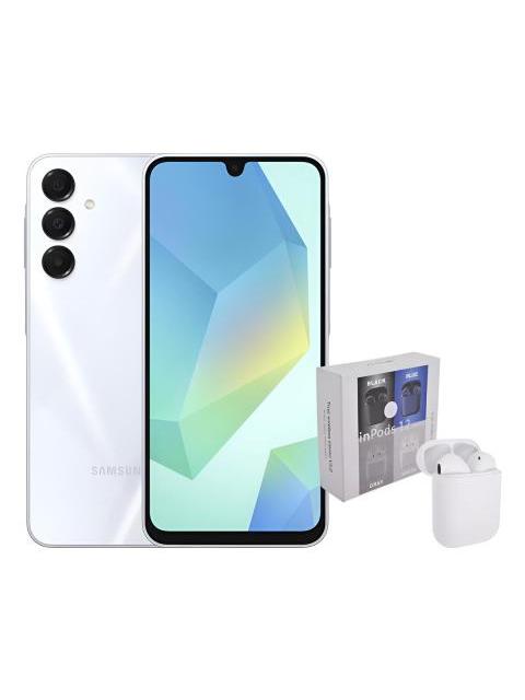 SAMSUNG GALAXY A16 DUAL 128GB 4RAM GREY + AIRPODS GENERICOS GRIS