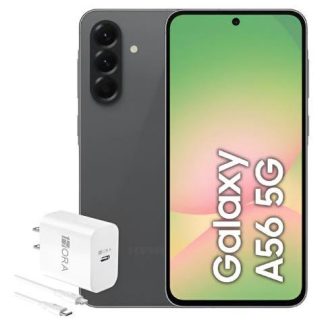SAMSUNG GALAXY A56 5G DUAL 128GB 8RAM BLACK + ADAPTADOR GENERICO NEGRO