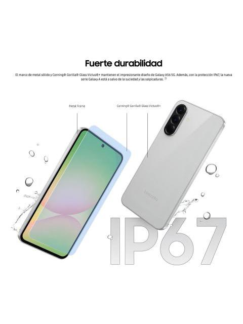 SAMSUNG GALAXY A56 5G SM-A566 256 GB + 12 GB DUAL SIM COLOR GRIS - Imagen 3