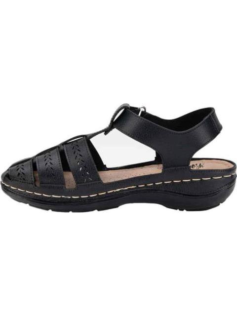SANDALIA CANGREJERA PIEL NEGRO SHOSH - Imagen 5