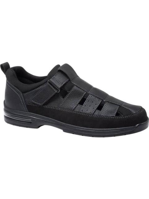 SANDALIA CASUAL AJUSTE CON VELCRO NEGRO KAFE - Imagen 2