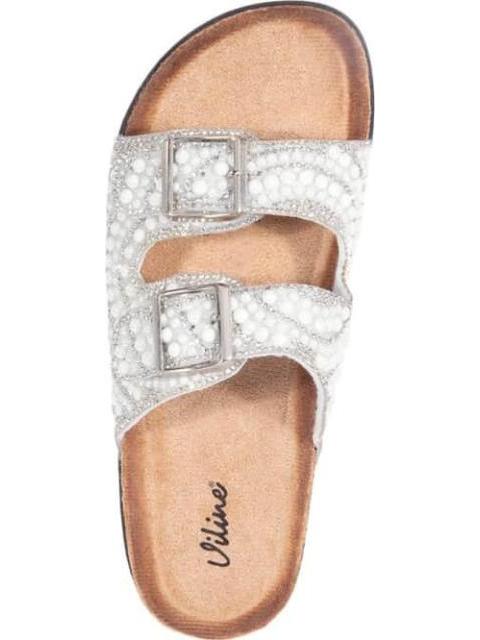 SANDALIA PERLAS PLATA VI LINE - Imagen 3