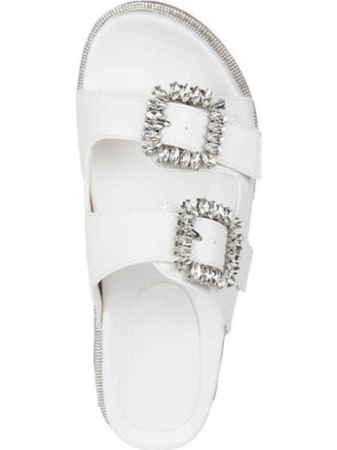 SANDALIA HEBILLAS PEDRERIA BLANCO VI LINE FASHION - Imagen 3