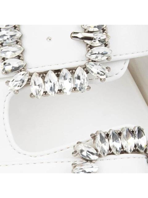 SANDALIA HEBILLAS PEDRERIA BLANCO VI LINE FASHION - Imagen 6