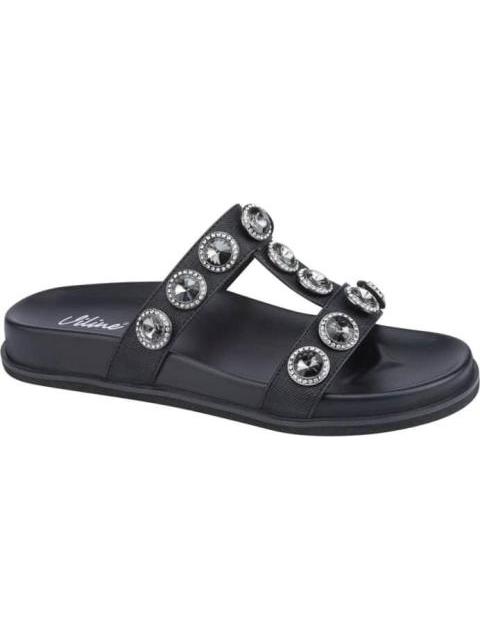SANDALIA PEDRERIA NEGRO VI LINE FASHION - Imagen 2