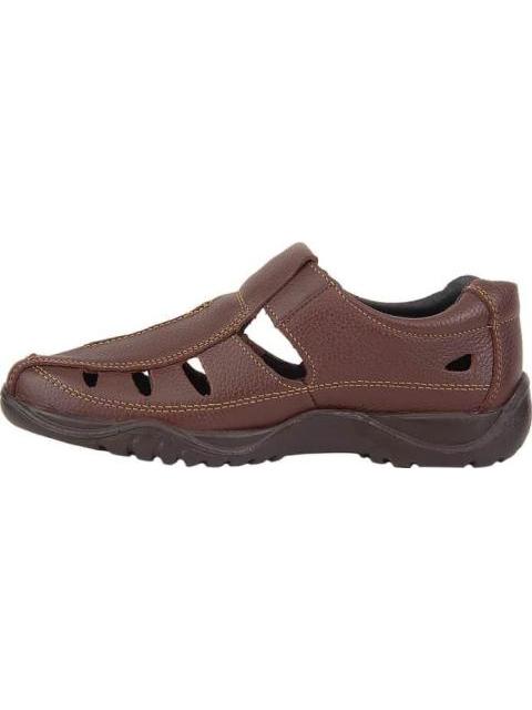 SANDALIA CASUAL PIEL CAFE HPC POLO - Imagen 5