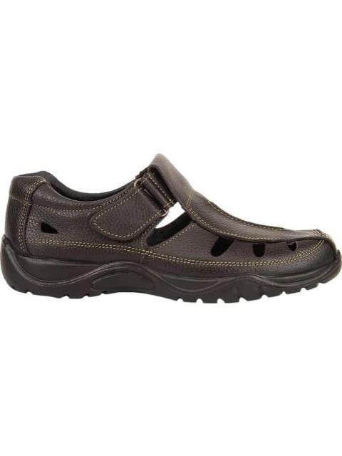 SANDALIA CASUAL PIEL CHOCOLATE KAFE