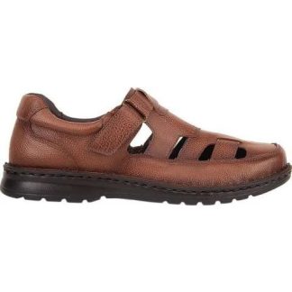 SANDALIA CASUAL PIEL MIEL LOBO SOLO