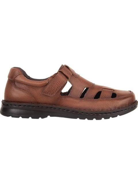 SANDALIA CASUAL PIEL MIEL LOBO SOLO