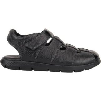 SANDALIA CASUAL PIEL NEGRO FLEXI