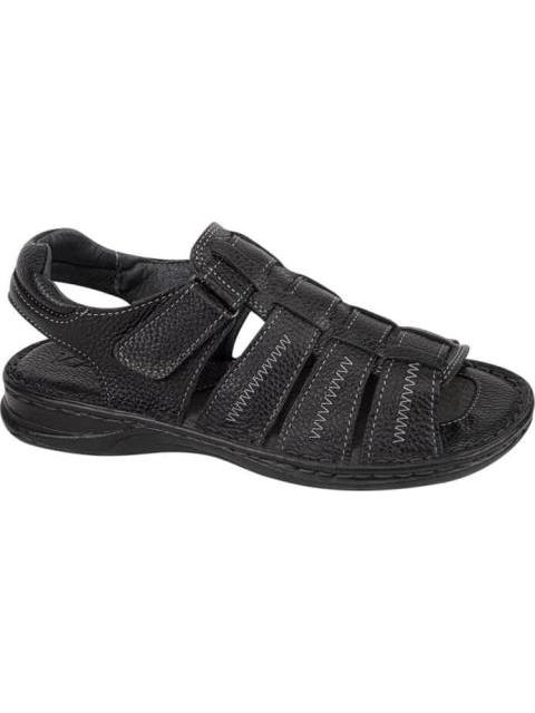 SANDALIA CASUAL PIEL NEGRO KAFE - Imagen 2