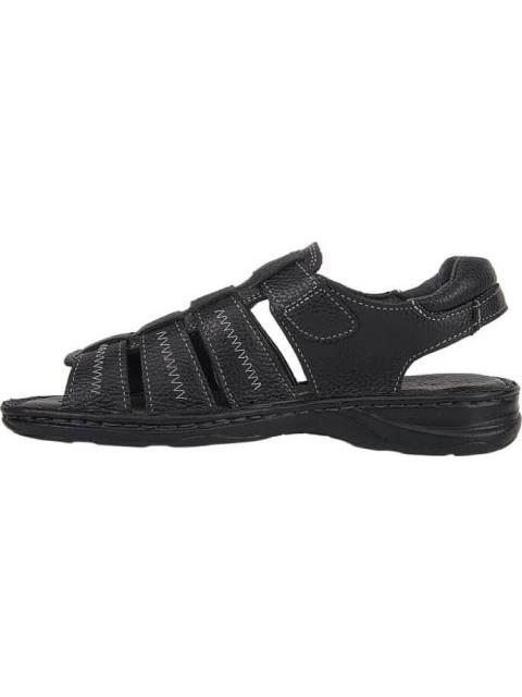 SANDALIA CASUAL PIEL NEGRO KAFE - Imagen 5