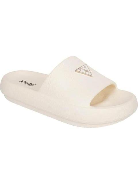 SANDALIA CASUAL PLACA PLATA BEIGE HPC POLO - Imagen 2