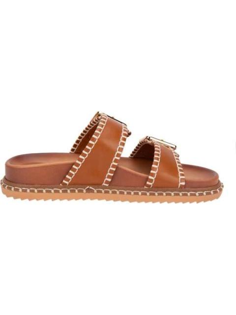 SANDALIA TEJIDA COGNAC VI LINE FASHION - Imagen 5