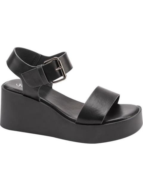 SANDALIA CON PLATAFORMA NEGRO VI LINE FASHION - Imagen 2