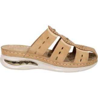 SANDALIA CON VALVULA CAMEL SHOSH