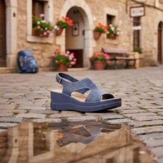 SANDALIA CONFORT AZUL MARINO SHOSH