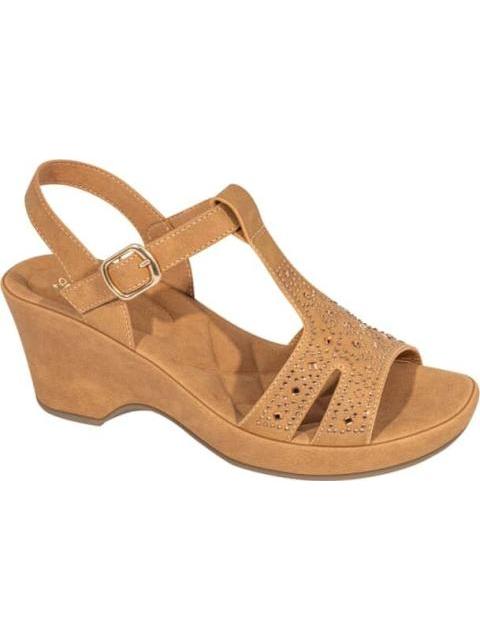 SANDALIA CONFORT CAMEL SHOSH - Imagen 2