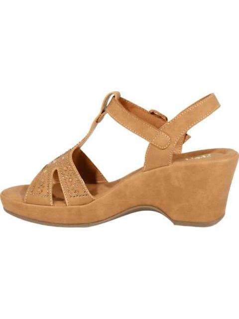 SANDALIA CONFORT CAMEL SHOSH - Imagen 5