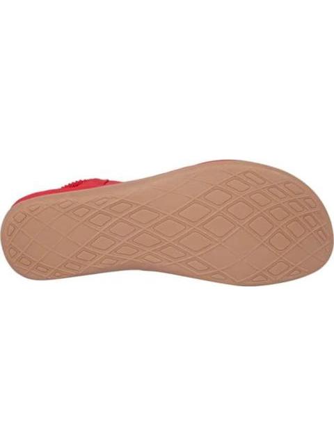 SANDALIA CONFORT CON BRILLOS ROJO VI LINE - Imagen 4