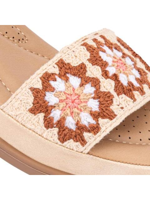 SANDALIA PLANA BEIGE VI LINE - Imagen 6