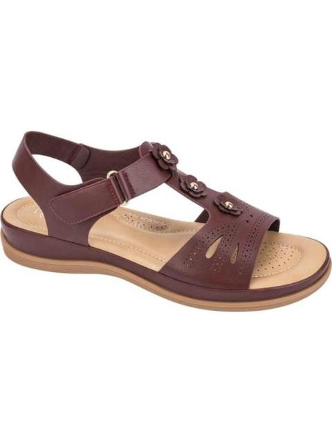 SANDALIA CONFORT FLORES VINO VI LINE - Imagen 2