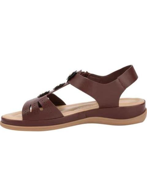 SANDALIA CONFORT FLORES VINO VI LINE - Imagen 5