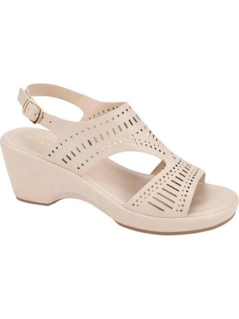 SANDALIA CONFORT PERFORADA. BEIGE/HUESO SHOSH - Imagen 2