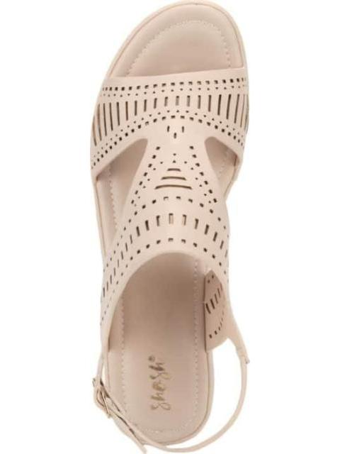 SANDALIA CONFORT PERFORADA. BEIGE/HUESO SHOSH - Imagen 3