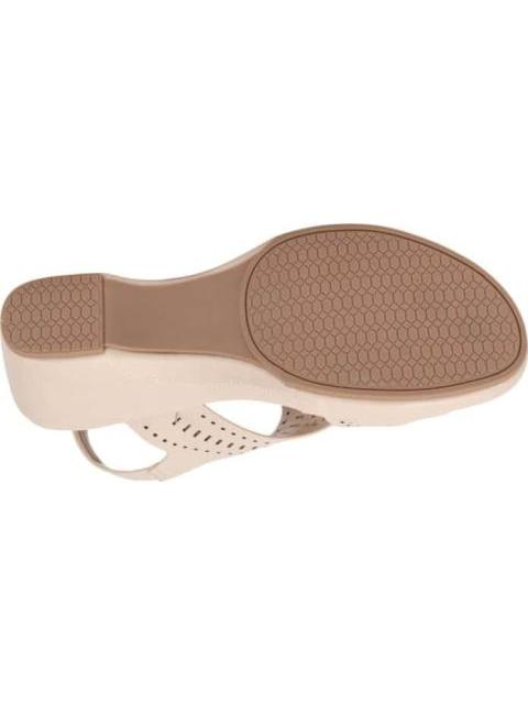 SANDALIA CONFORT PERFORADA. BEIGE/HUESO SHOSH - Imagen 4