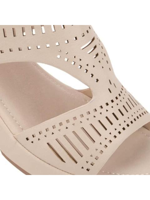 SANDALIA CONFORT PERFORADA. BEIGE/HUESO SHOSH - Imagen 6