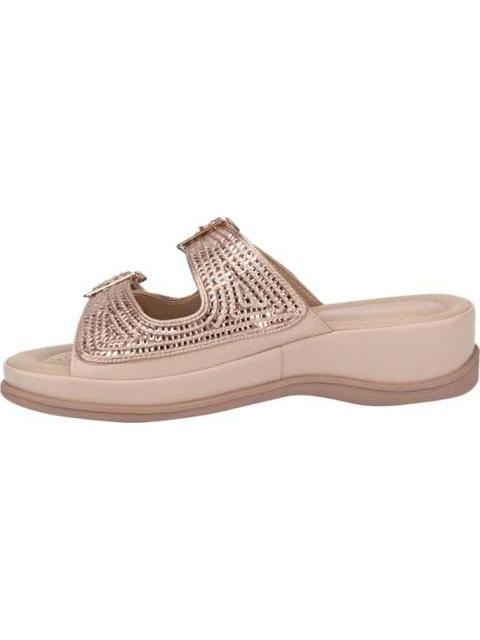 SANDALIA CONFORT CON BRILLOS BEIGE VI LINE - Imagen 5