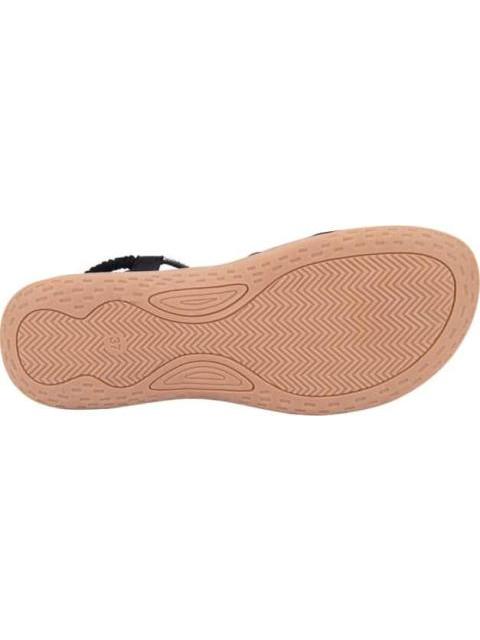 SANDALIA CONFORT CON BRILLOS NEGRO VI LINE - Imagen 3