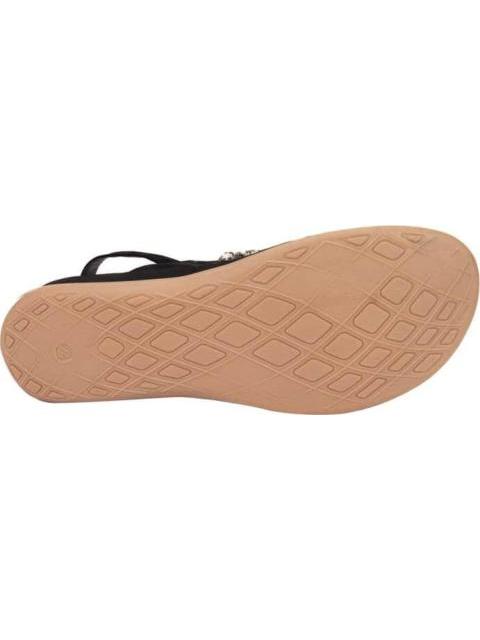 SANDALIA CONFORT CON BRILLOS NEGRO VI LINE - Imagen 4