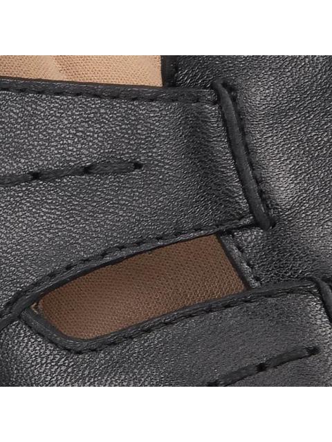 SANDALIA CONFORT PIEL BORREGO NEGRO JARKING SHOES - Imagen 6