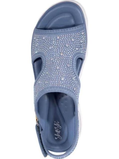 SANDALIA CON VALVULA AZUL SHOSH - Imagen 3
