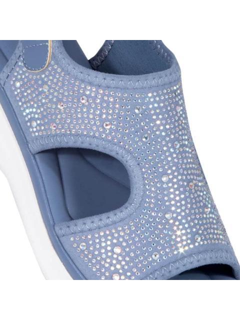 SANDALIA CON VALVULA AZUL SHOSH - Imagen 6