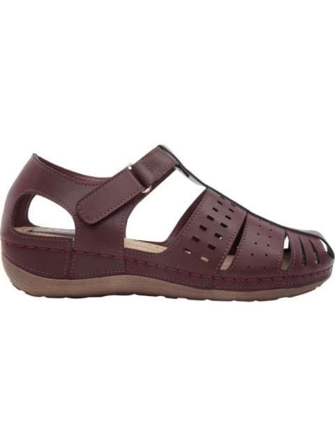 SANDALIA CONFORT VINO SHOSH