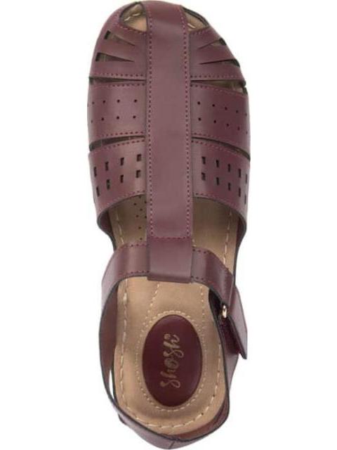 SANDALIA CONFORT VINO SHOSH - Imagen 3